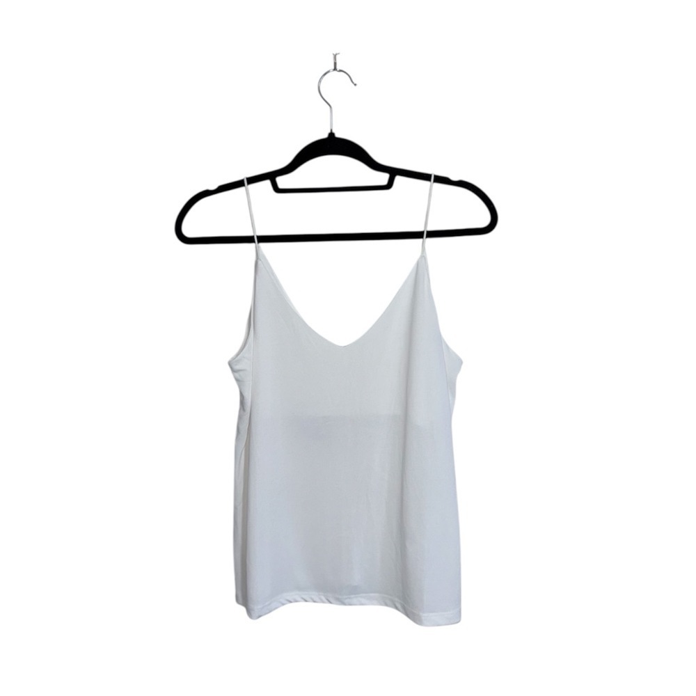 Maurices Sandwash Swing Cami Tank Top Solid White V-neck NWT Medium Women’s
